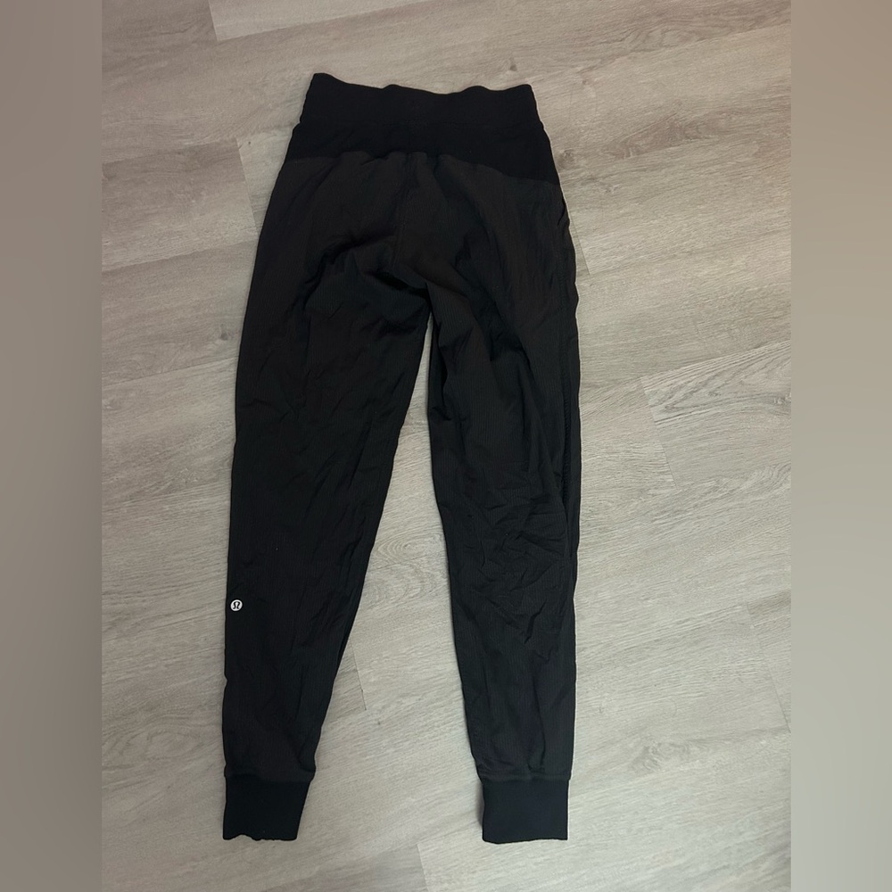 Black lululemon dance studio joggers